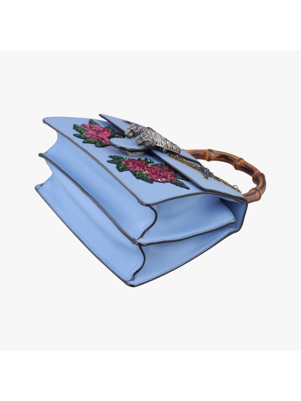 Gucci Dionysus Blue Multicolor Leather Shoulder Bag - Picture 4 of 16